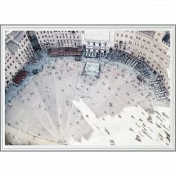 Celadon Art Aerial Of Sienna | Framed