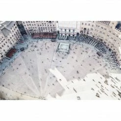 Celadon Art Aerial Of Sienna | Non-Framed