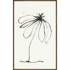 Celadon Flower Ink I Art