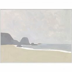 Celadon Wall Art + Mirrors Along The Coast III Framed Canvas