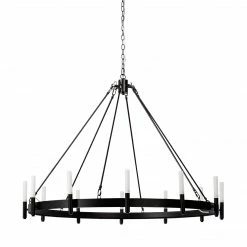 Mercana Large Dechamps 12-Light Chandelier | Black