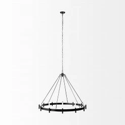 Mercana Large Dechamps 12-Light Chandelier | Black