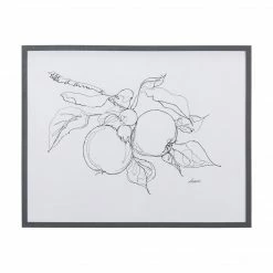 Mercana Art Fruit Tree Sketch Framed Series I