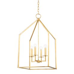 HVL - Mitzi Lena Pendant | Gold Leaf Medium