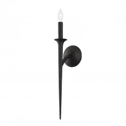 HVL - Troy Lighting Luca Wall Sconce | Black Iron