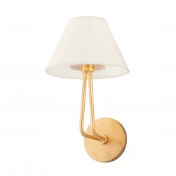 HVL - Troy Lighting Ozias Wall Sconce | Vintage Gold Leaf