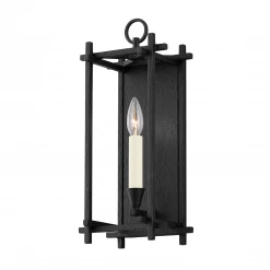 HVL - Troy Lighting Huck Wall Sconce | Black Iron Wall Sconces