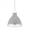 HVL - Hudson Valley Painted III Pendant | Small Nickel/Grey