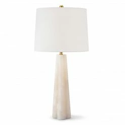 Regina Andrew Quatrefoil Alabaster Table Lamp - Small Lighting