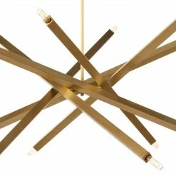 Regina Andrew Viper Chandelier | Natural Brass Lighting
