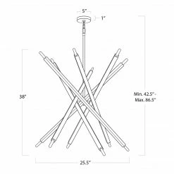 Regina Andrew Lighting Viper Chandelier | Polished Nickel