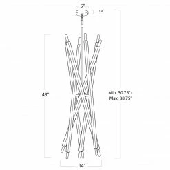 Regina Andrew Lighting Viper Chandelier | Polished Nickel