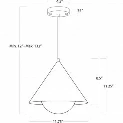 Regina Andrew Lighting Hilton Pendant | Black