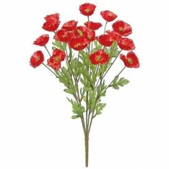 Select Artificials Poppy Bush Greenery
