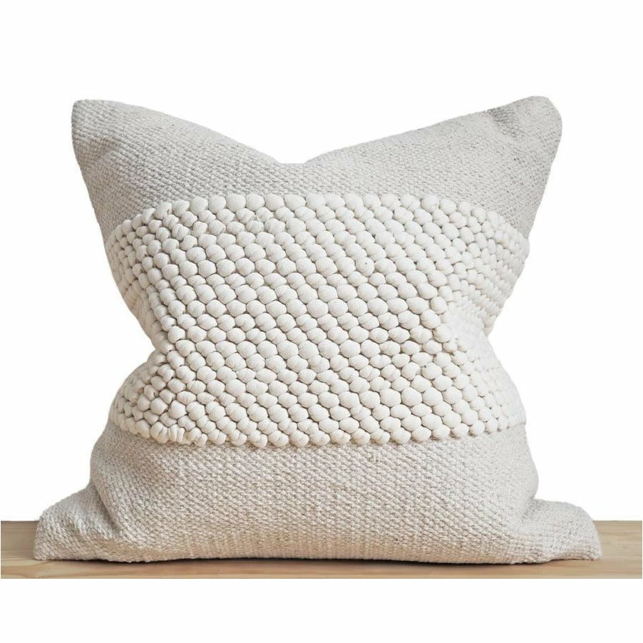 Stitched By Grace Decor Morgan Pillow | Cream