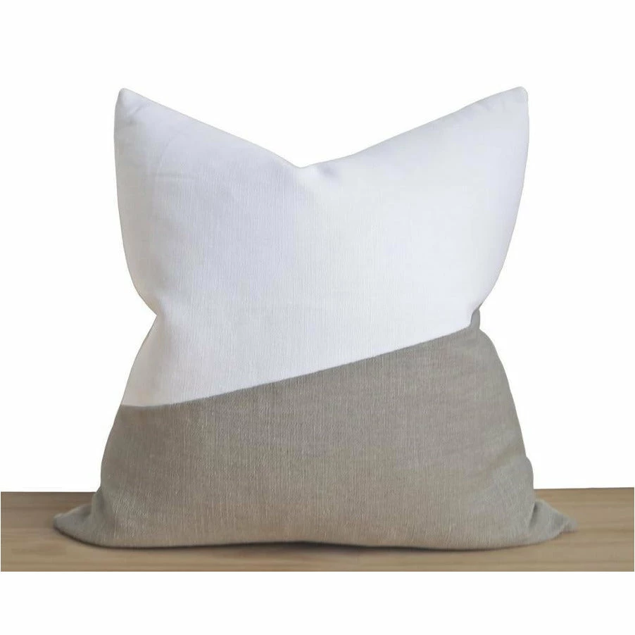 Stitched By Grace Abby Pillow | Oatmeal
