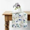 Linen Tales Tableware Linen Table Runner | White Flowers