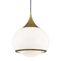 HVL - Mitzi Small Reese Pendant | Aged Brass