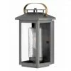 Hinkley Atwater Wall Lantern | Small Ash Bronze