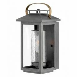 Hinkley Atwater Wall Lantern | Small Ash Bronze