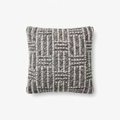 Loloi Nash Pillow | Grey/Silver Decor