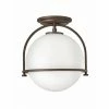 Hinkley Lighting Somerset Semi Flush | Buckeye Bronze
