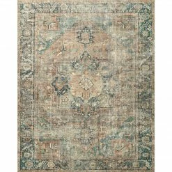 Loloi Margot Rug 02 | Terracotta/Lagoon Loloi Rugs
