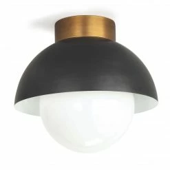 Regina Andrew Lighting Montreux Flush Mount | Oil Rubbed Bronze/Natural Brass