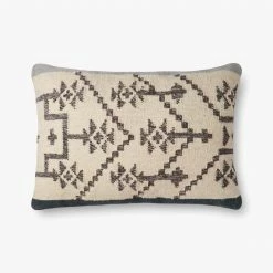 Loloi Pillows Joshua Lumbar | Slate/Navy
