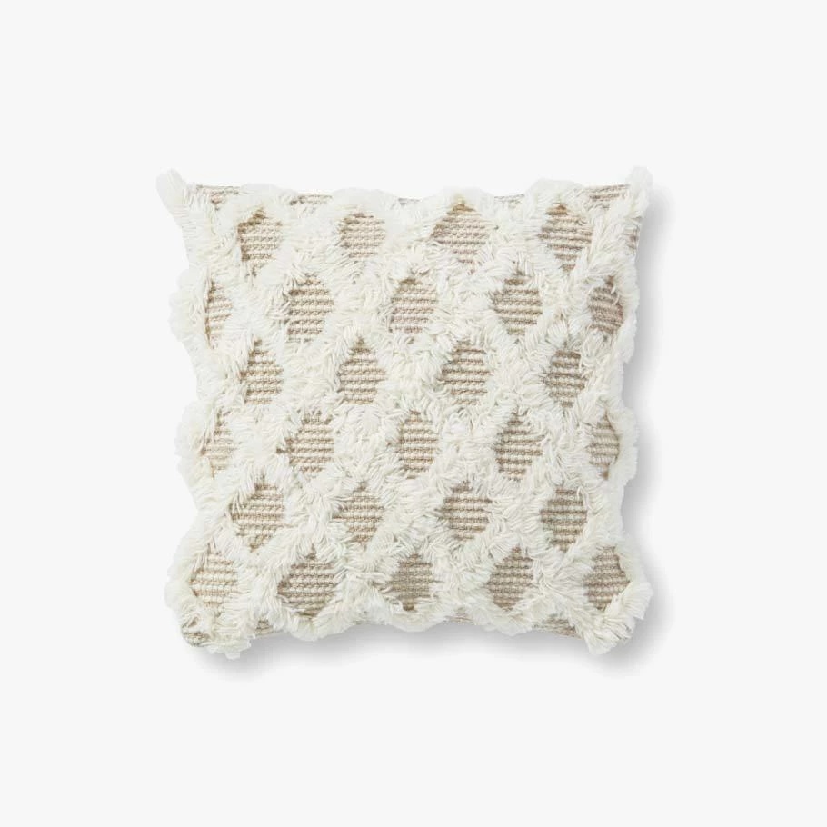 Loloi Nahla Pillow | Beige/Ivory Decor