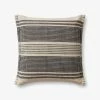 Loloi Lacy Pillow | Black/Natural Decor