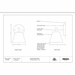 Renwil Turtle Bay Wall Sconce
