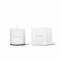 Brand & Iron Home Series Soy Wax Candles | Rose+Citrus Decor