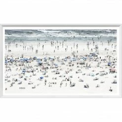 Celadon Beach Umbrellas Art