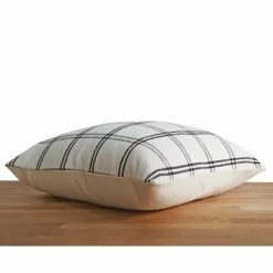 Stitched By Grace West Pillow | Off White Grid