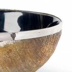 Regina Andrew Polished Horn & Brass Bowl Decor