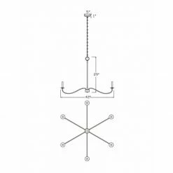 Z-lite Arrington 6 Light Chandelier - 42