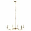 Z-lite Arrington 6 Light Chandelier - 42" | Rubbed Brass Lighting
