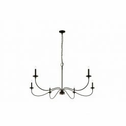 Z-lite Lighting Arrington 6 Light Chandelier - 63" | Matte Black