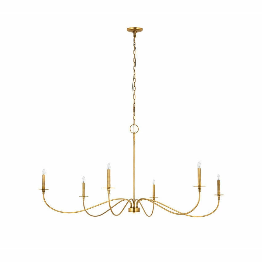 Z-lite Lighting Arrington 6 Light Chandelier - 63" | Rubbed Brass