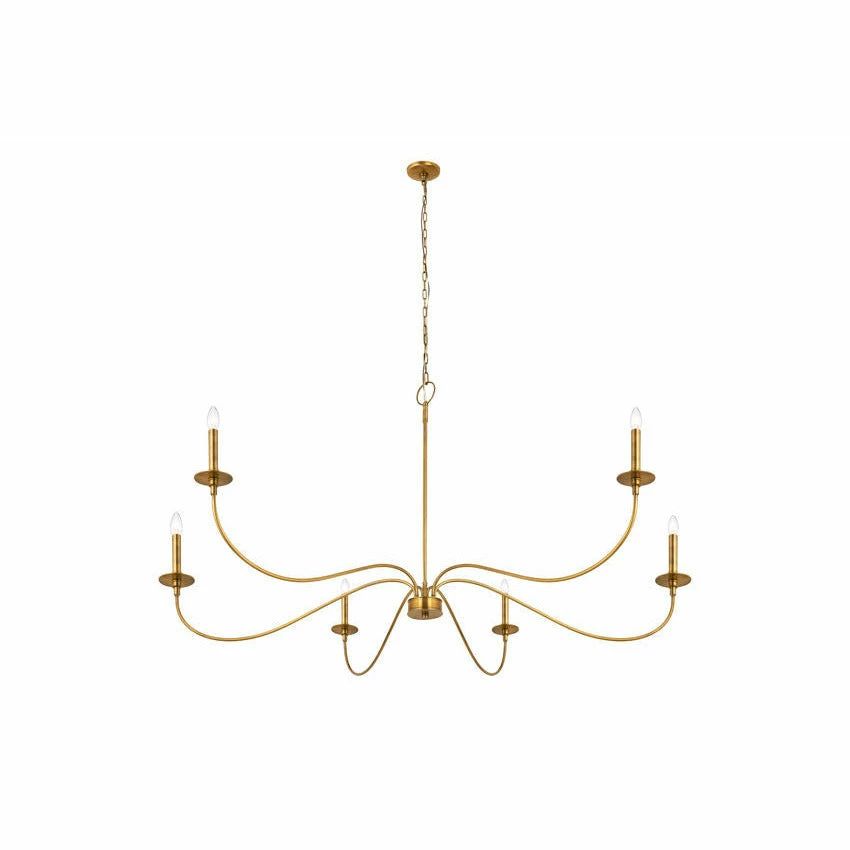 Z-lite Lighting Arrington 6 Light Chandelier - 63" | Rubbed Brass