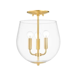HVL - Mitzi Bobbi Flush Mount | Aged Brass