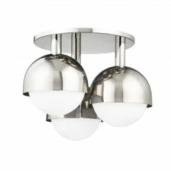 HVL - Hudson Valley Foster Semi Flush Mount | Polished Nickel