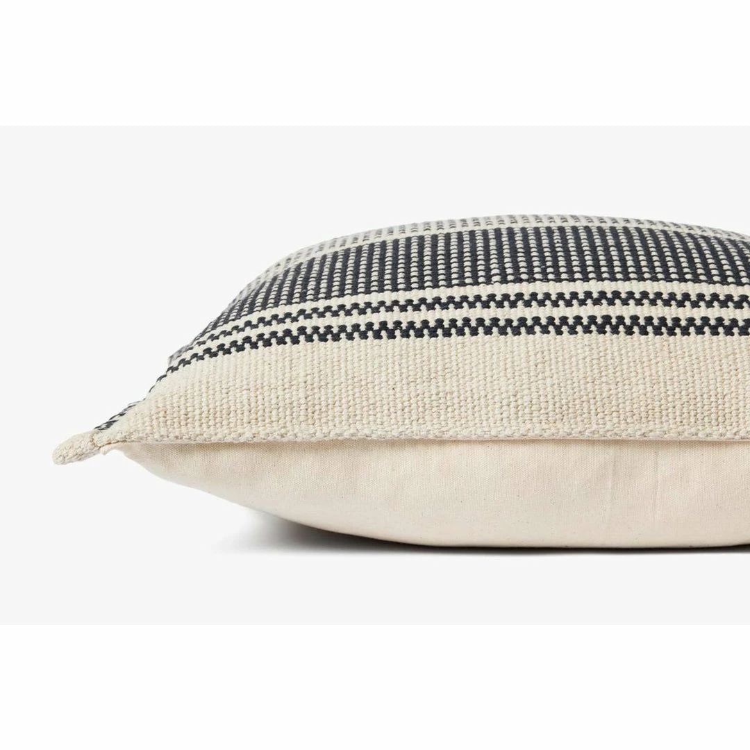 Loloi Lacy Pillow | Black/Natural Decor