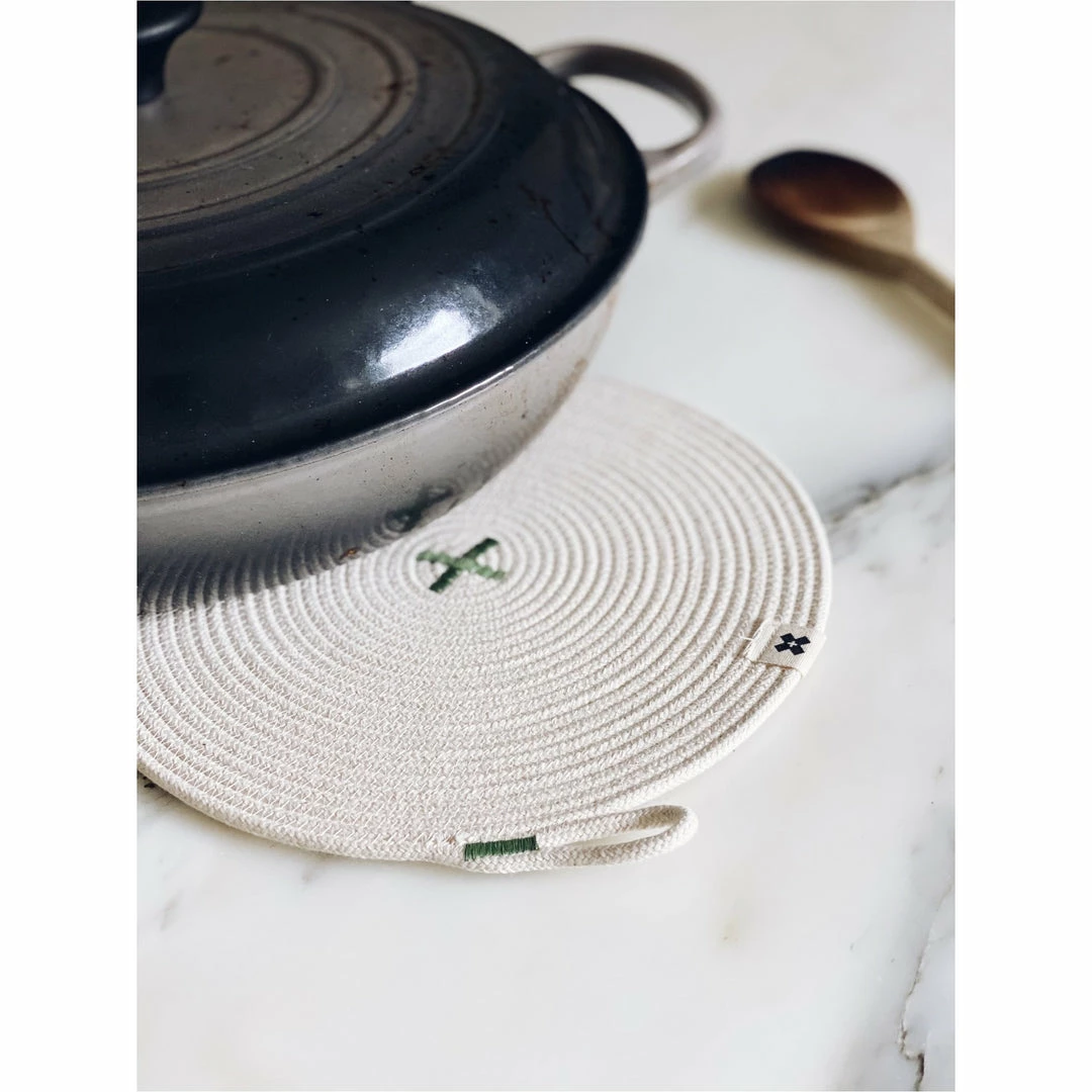 Ten And Co Trivet | Large X Sage