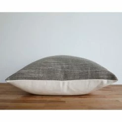 Stitched By Grace Denis Pillow | Charcoal