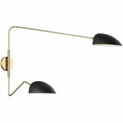 Generation Lighting Wall Sconces Jane 2-Light Wall Sconce | Black