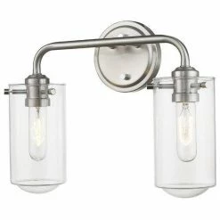 Z-lite Lighting Delaney 2-Light Vanity Light | Brushed Nickel