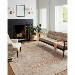 Loloi Rugs Jules Rug 04 | Tangerine/Mist