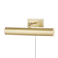 HVL - Mitzi Holly Plug In Wall Sconce | Aged Brass
